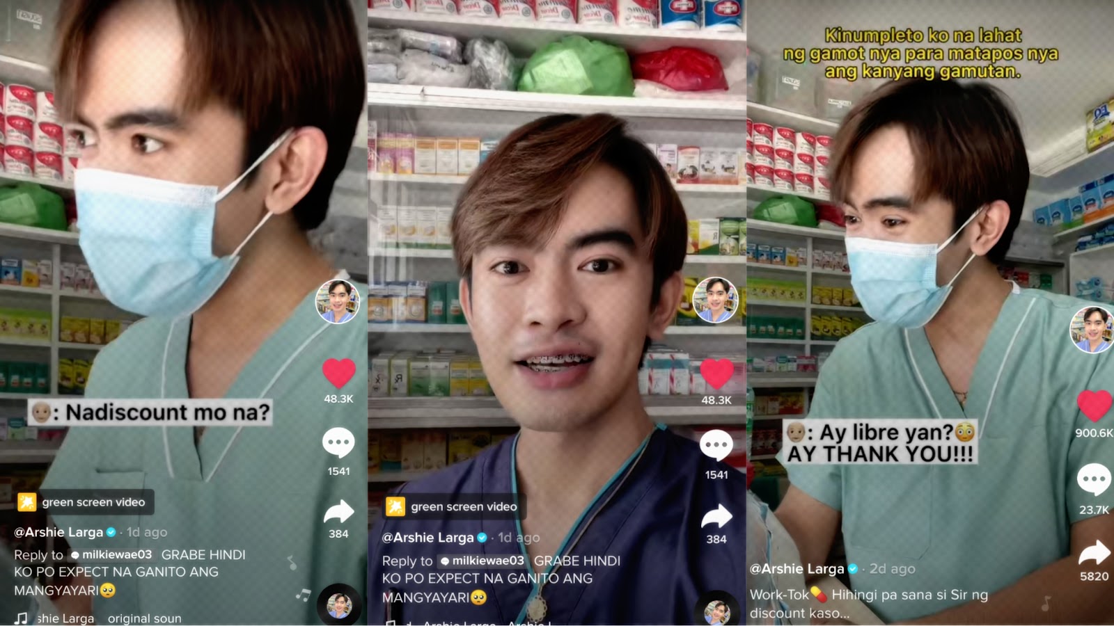 KAKA-TIKTOK MO ‘YAN! Pharmacist TikTokerist namasko gamit GCash; gamot ng mamimili, sinagot!