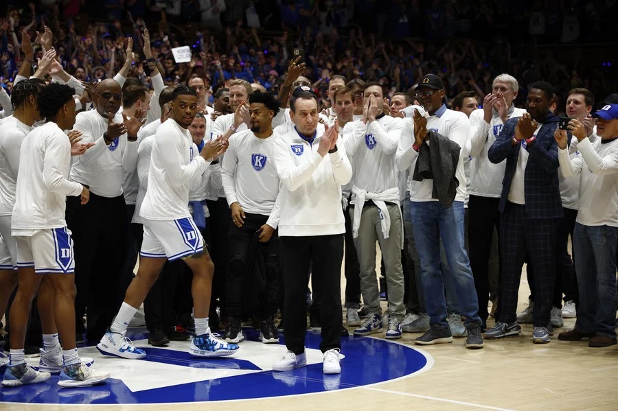 Bittersweet ending: Coach K’s farewell home game spoiled by visiting Tar Heels