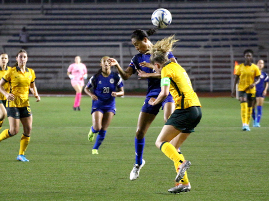GOLDEN BOLDEN: Bolden’s header leads PNFWT's historic win vs Australia