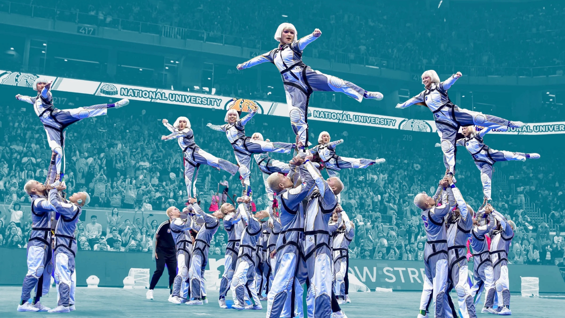 OUTER SPACE LEVEL: NU Pep Squad bumalentong patuktok; humakot ng karangalan sa UAAP cheerdance