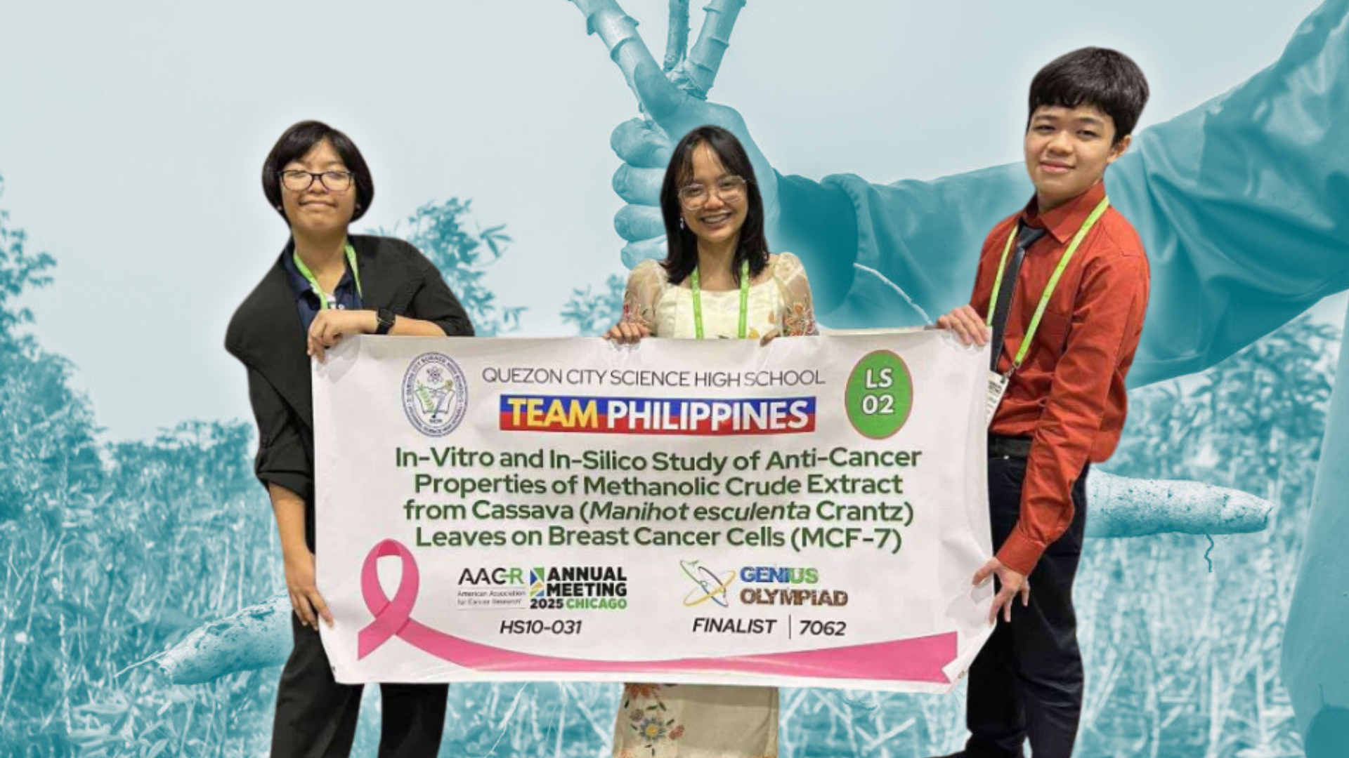 QCSHS students represent PH in int’l forum with cassava-based cancer treatment