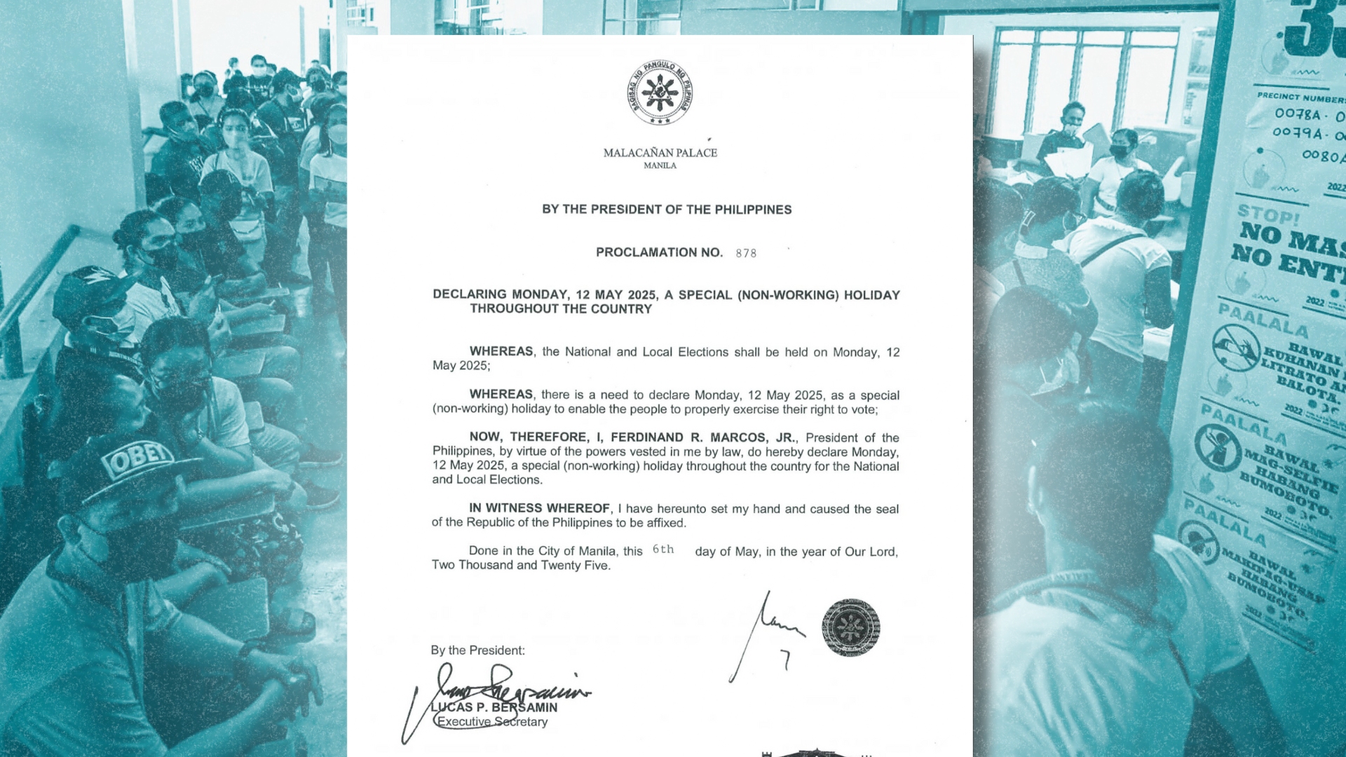 Palace sets May 12 as non-working holiday for nat’l, local election