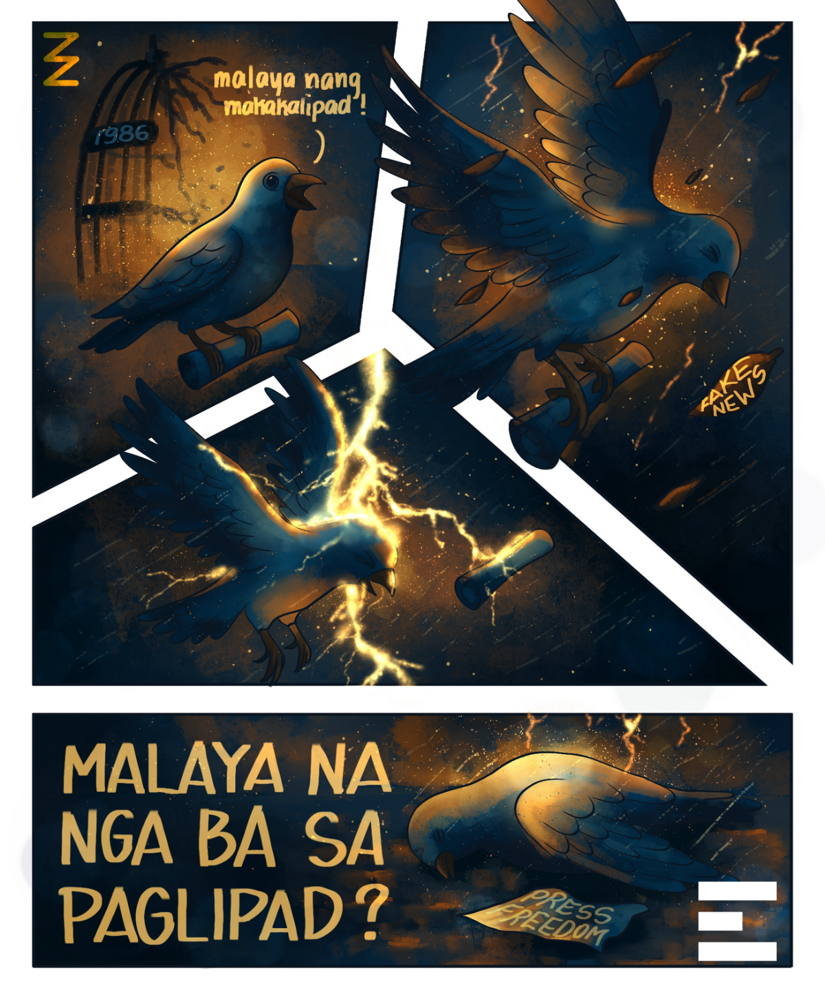 CARTOON | Malaya na nga ba sa paglipad?