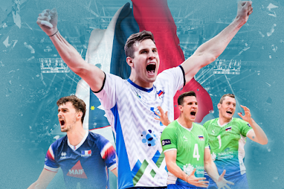 Slovenia shocks France as Italy, Brazil, Poland advance to VNL men's semis