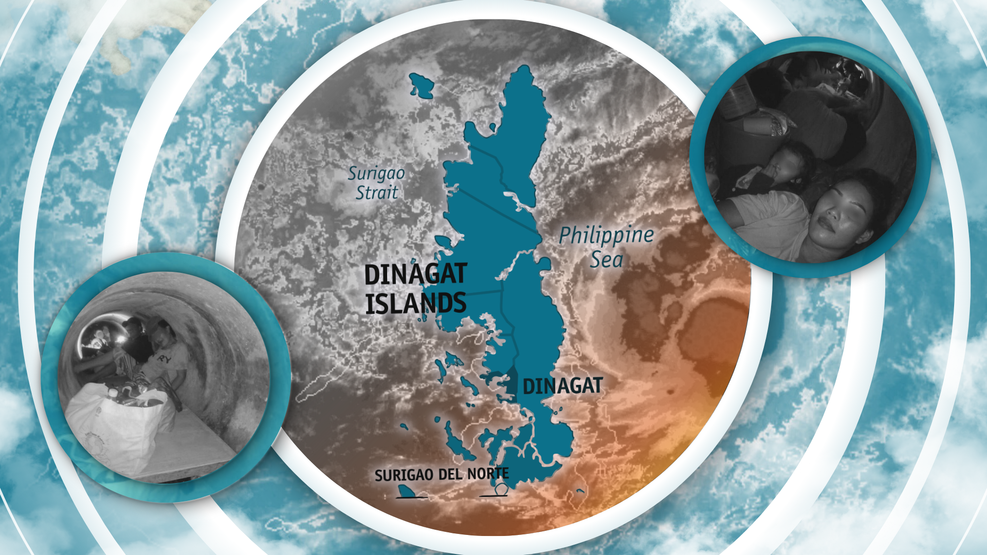 Families hide in drainage canals as Typhoon Tino floods Dinagat Islands