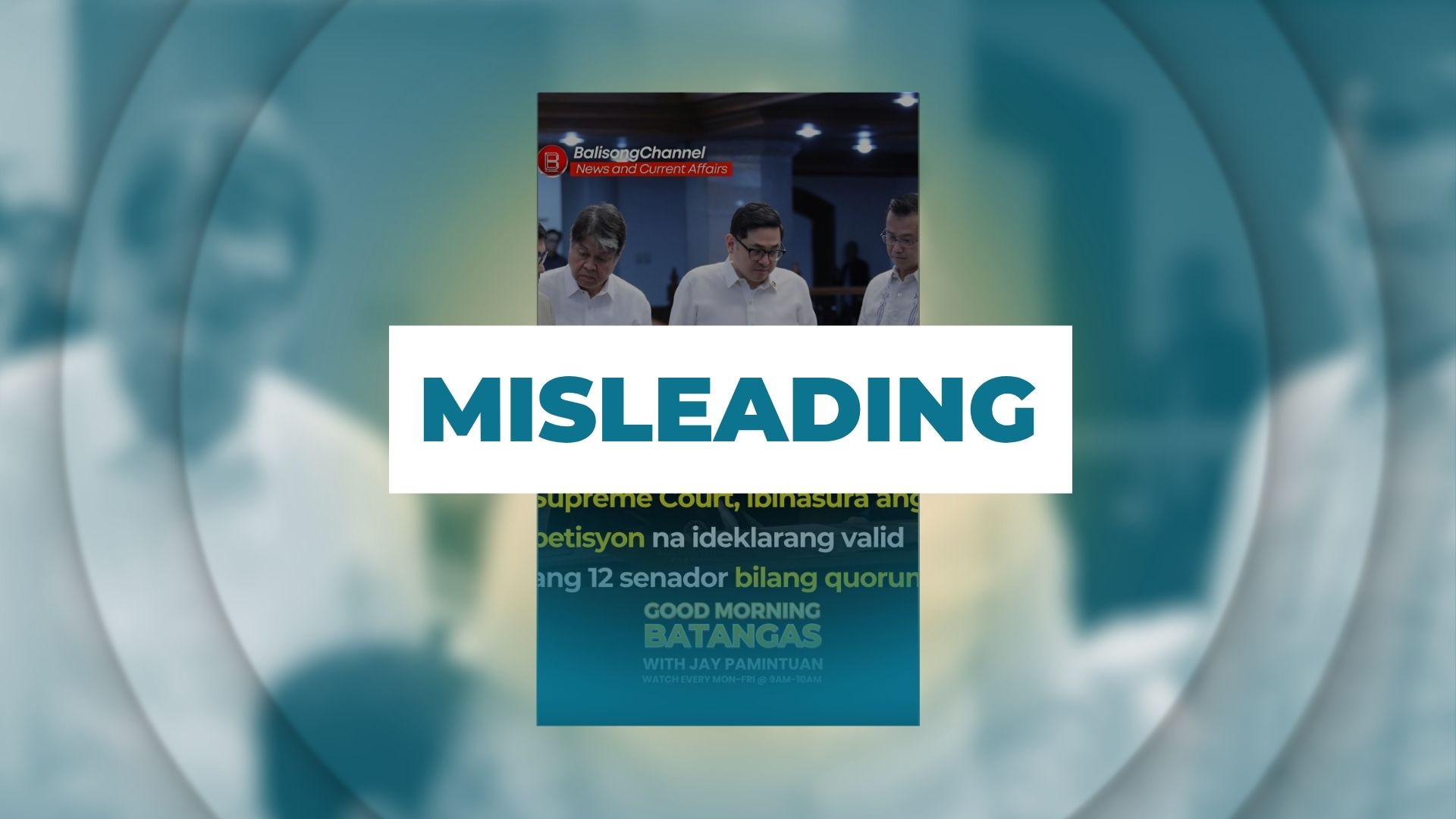 MISLEADING: PBBM asserts unique record of building a 4-storey building in 30 years