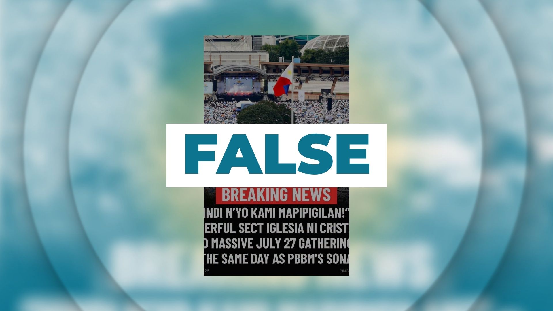 FALSE: PNP to block vehicles bound for INC anniversary, especially those from Bicol
