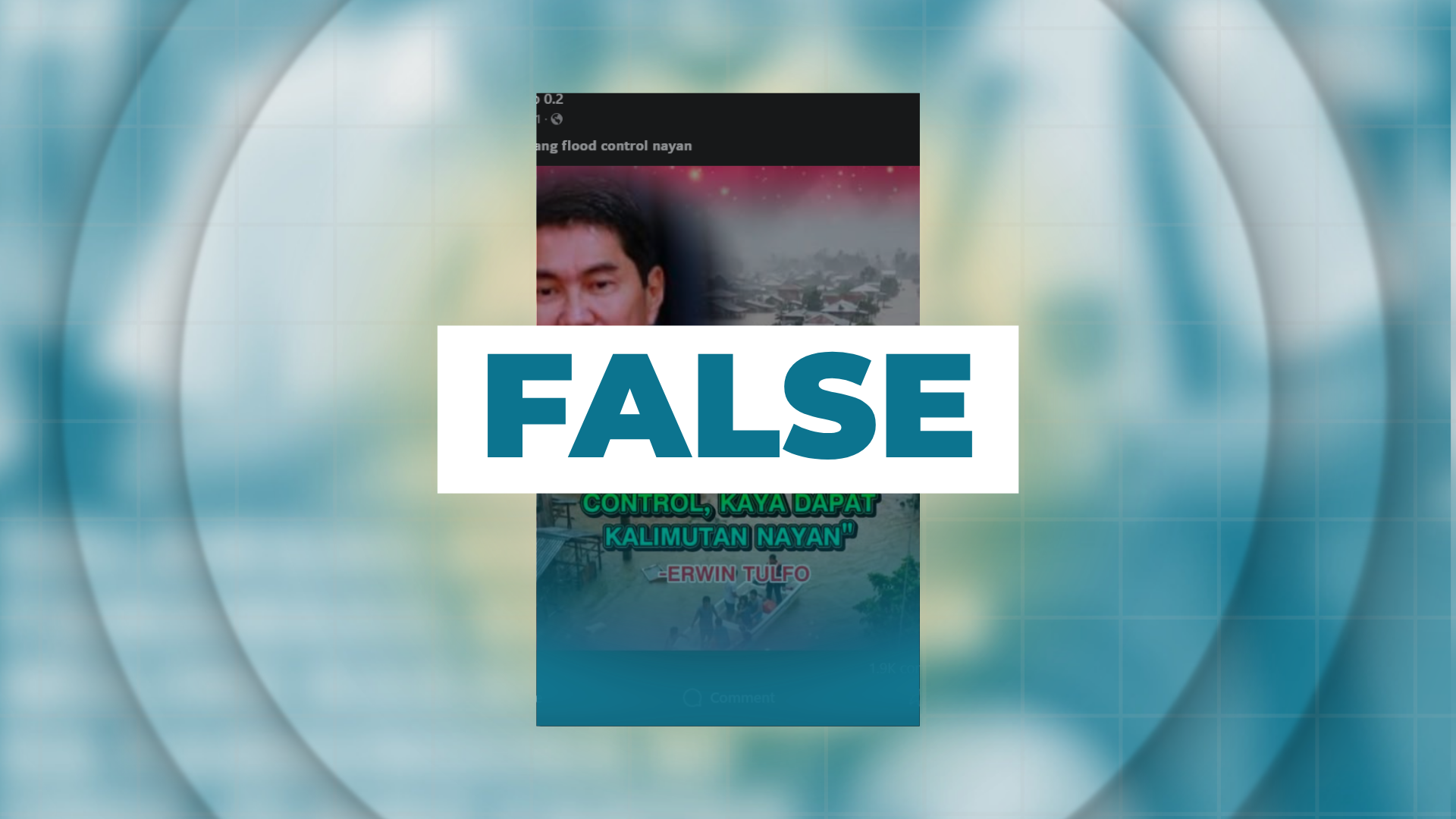 FALSE: 'Forget the flood control scandal' – Sen. Tulfo