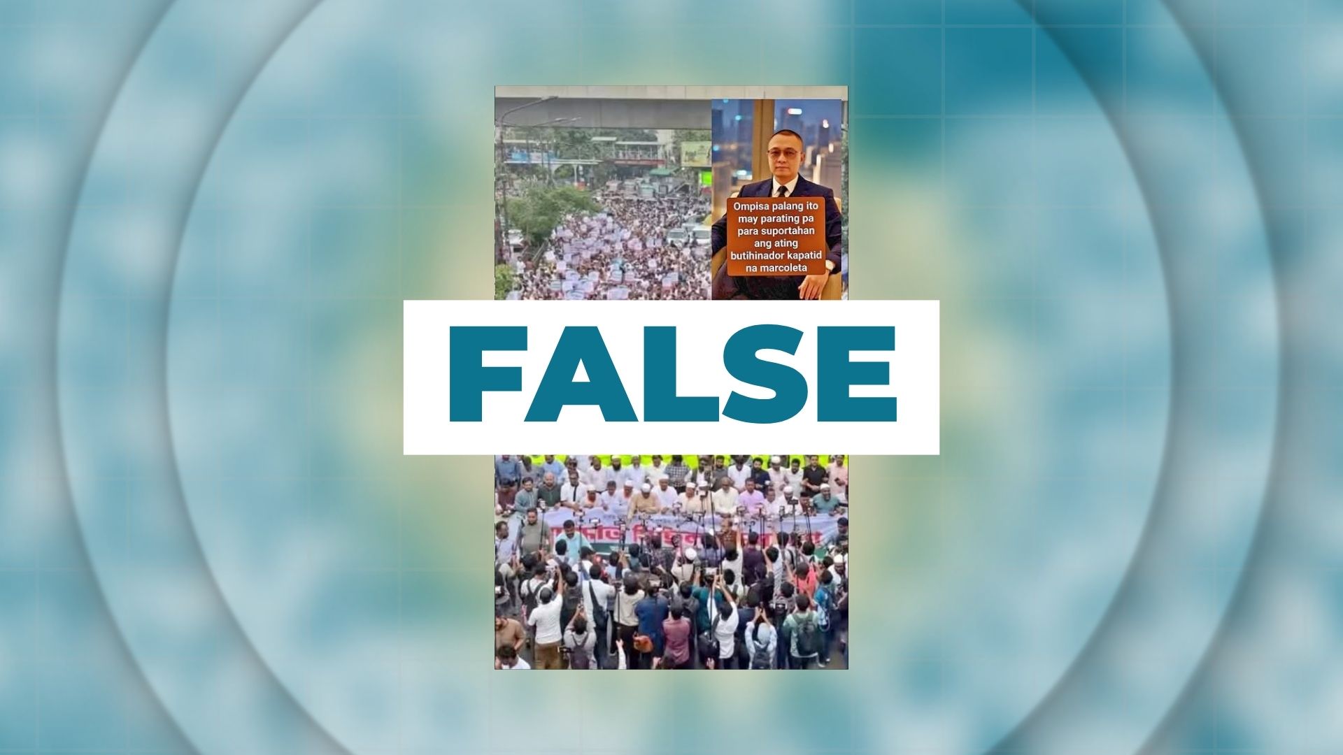 FALSE: Larawan ng malaking pagtitipon, iniugnay sa rally bilang suporta kay Sen. Rodante Marcoleta