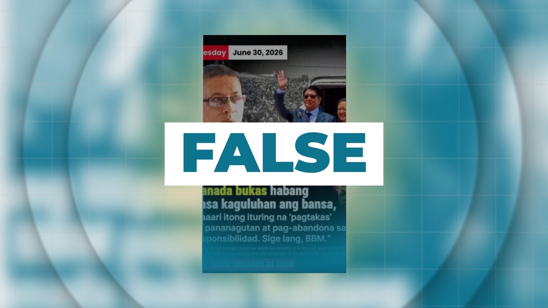 FALSE: De Leon calls PBBM’s Canada visit an attempt to dodge accountability 