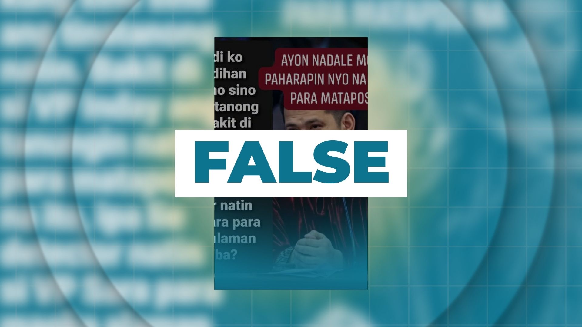 FALSE: Robin Padilla urges VP Sara Duterte to undergo lie detector test