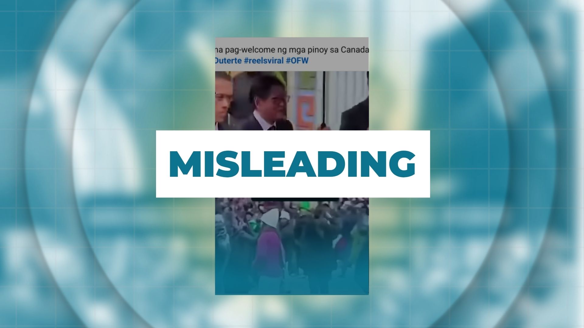 MISLEADING: PBBM greeted by large-scale pro-Duterte rally during his Canada visit