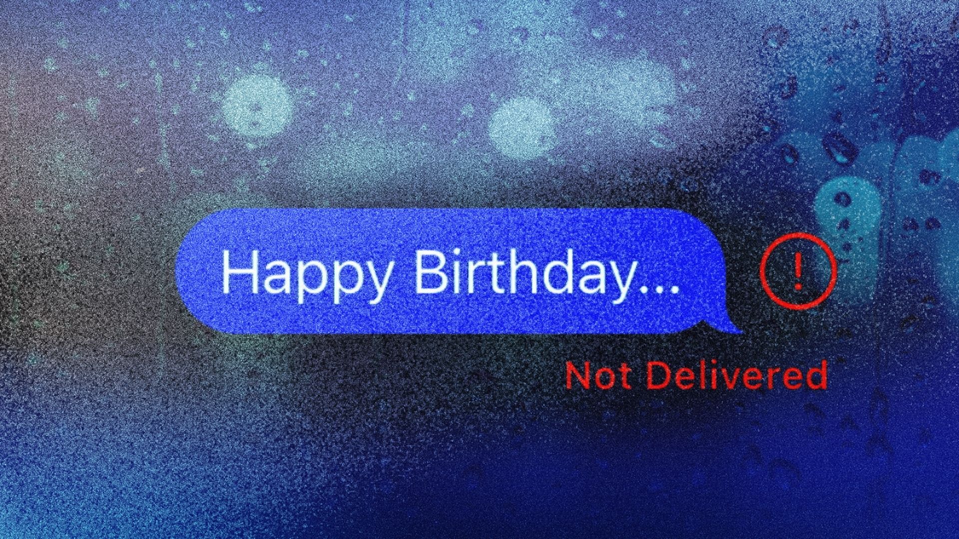 Yes, I still think about you on your birthday. No, I won't greet you with a happy one.