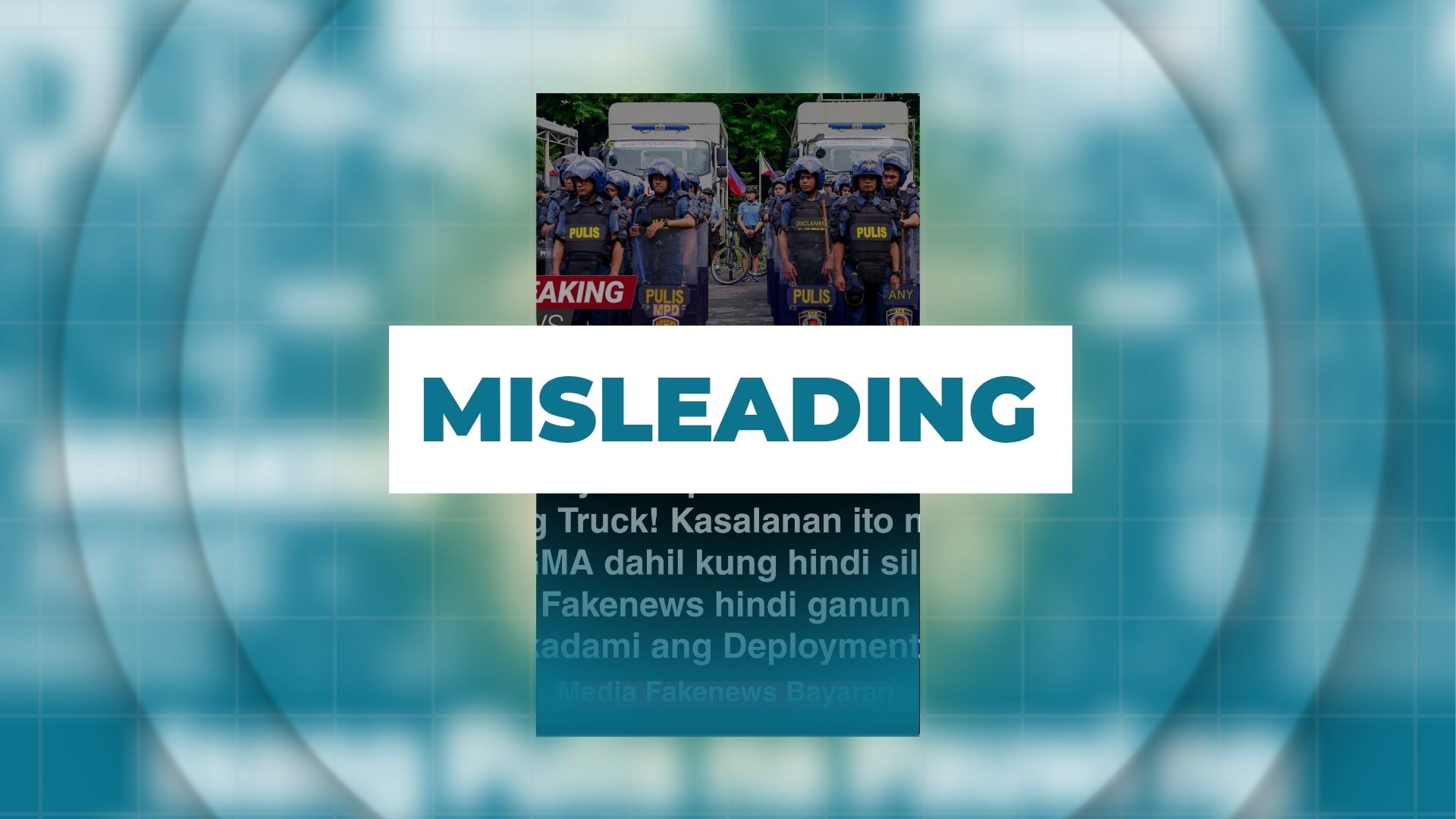 MISLEADING: GMA News at fault for policeman who died after SONA duty
