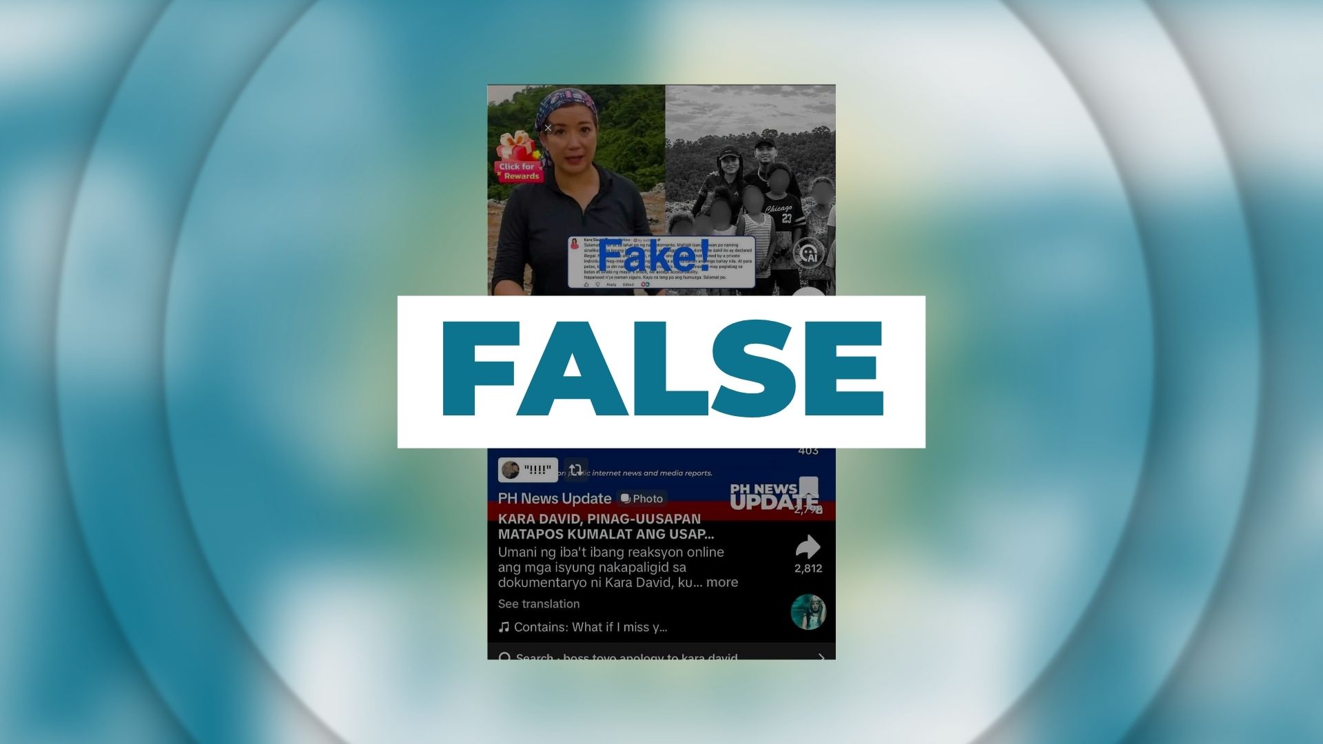 FALSE: Kara David says Boss Toyo was paid to clear the names linked to Zambales illegal dumpsite