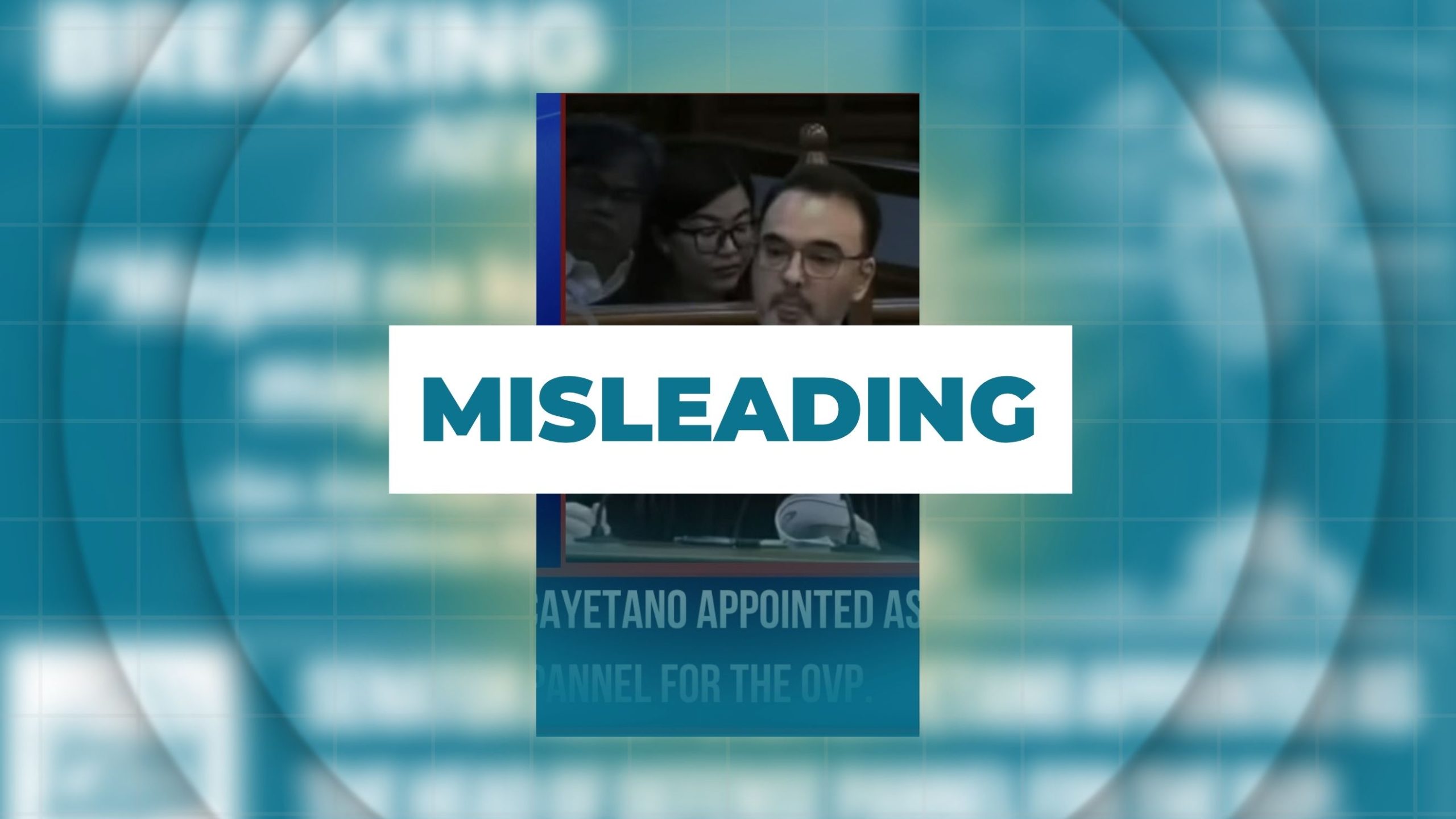 MISLEADING: Sen. Alan Peter Cayetano appointed as head of defense panel for OVP