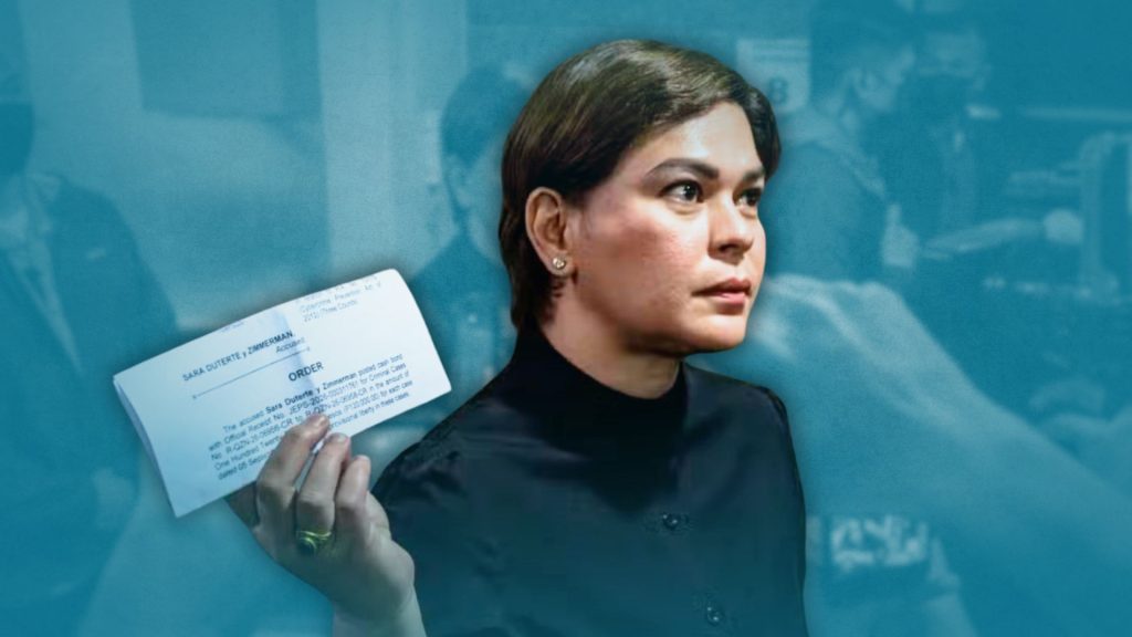 Duterte, naghain ng P360,000 piyansa; grave threats case, itutuloy habang nakabail ang VP