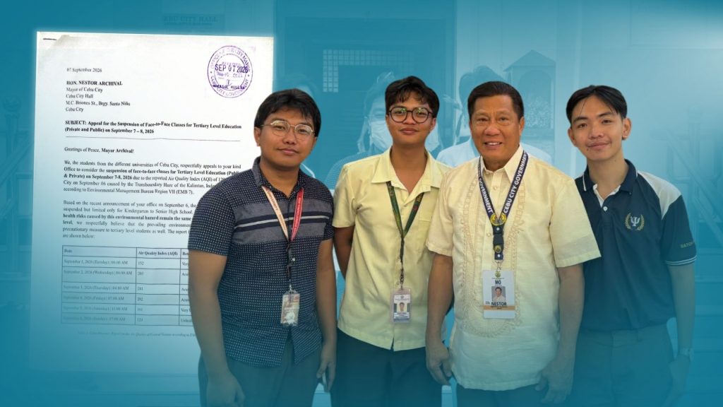 Cebu stude-leaders appeal for tertiary FTF class halt amid unhealthy air quality
