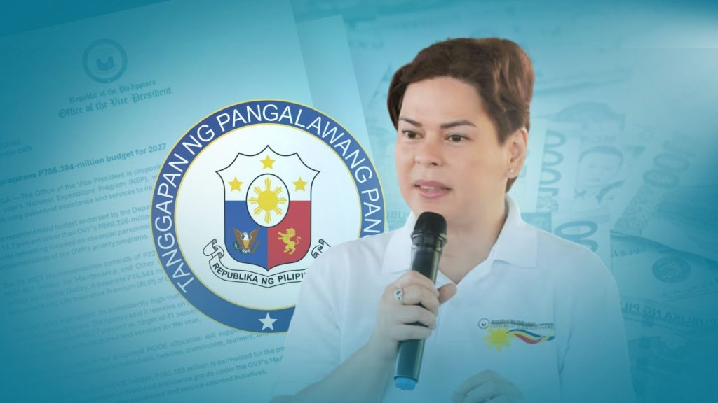OVP seeks P785.2-M budget for 2027, 11.7% lower than previous allocation