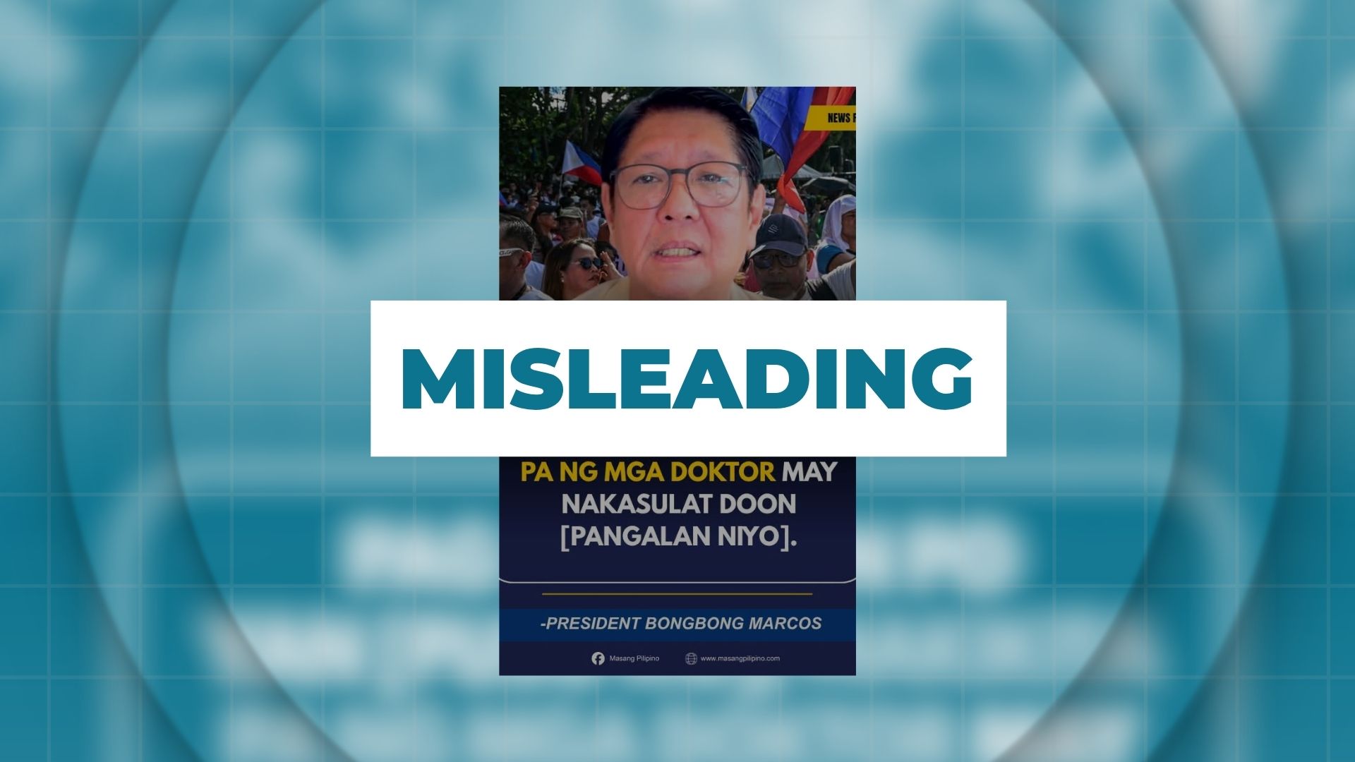 MISLEADING: Pangalan ng mga Pilipino, nakaukit umano sa puso ni Pangulong Marcos