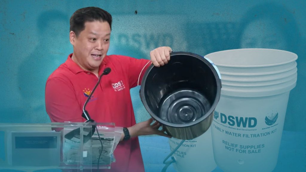 DSWD boasts water filtration kit against El Niño