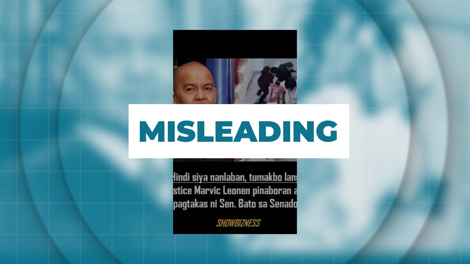 MISLEADING: SC Justice Leonen favors Dela Rosa’s Escape