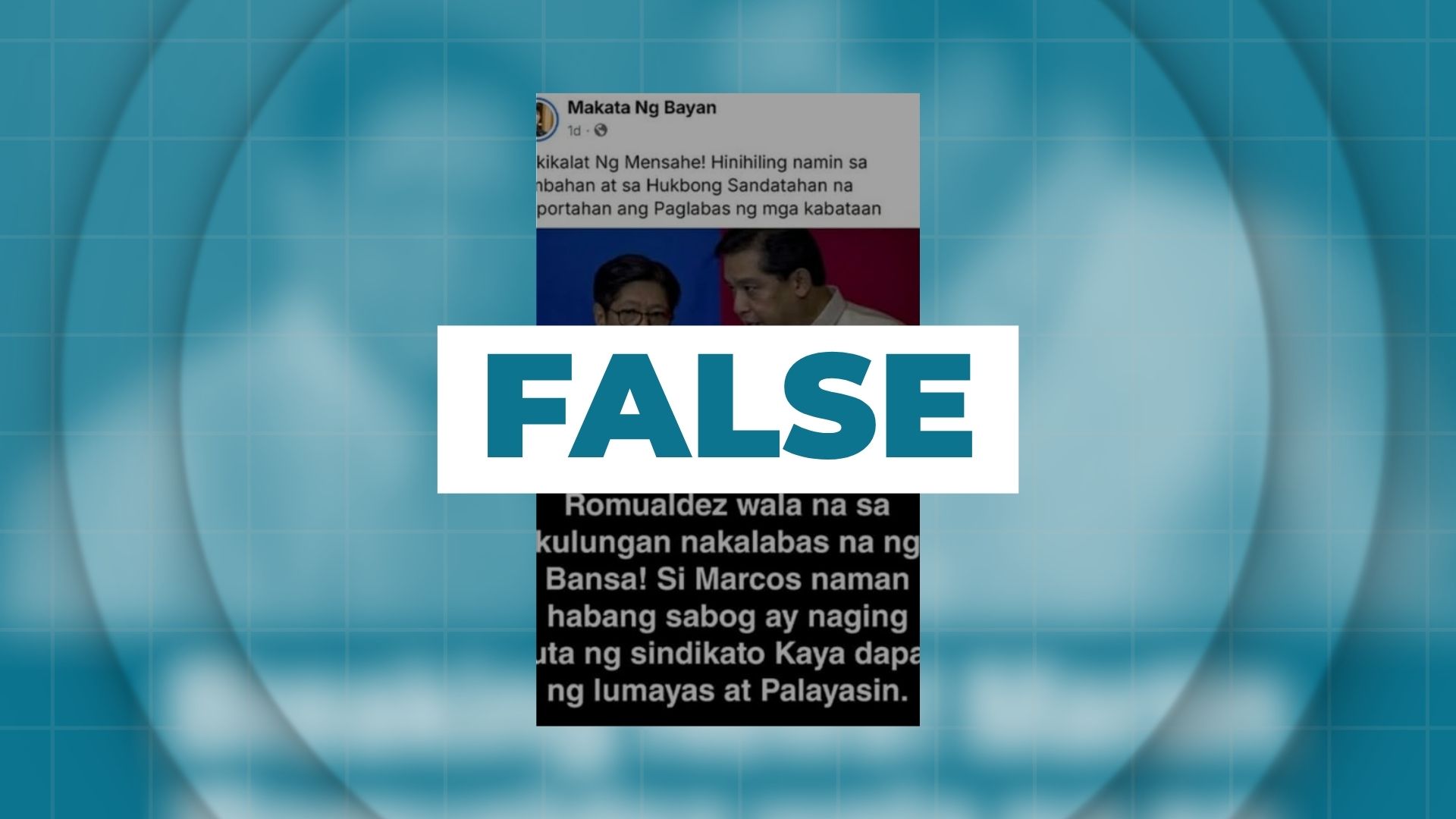 FALSE: Martin Romualdez, nakalaya na at nakalabas na ng bansa